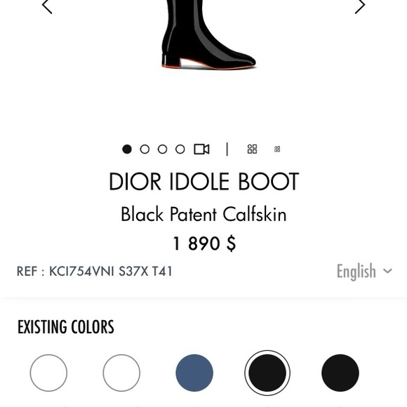 Dior Idole calfskin boots - Picture 6 of 8